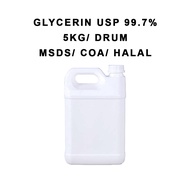 GLYCERIN 99.7 % USP GRADE (Food Grade) 5KG HALAL Certificate | GLISERIN 99.7% GRED USP (Gred Makanan