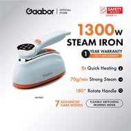 Gaabor Handheld Garment Steamer Iron Steam 1300W Portable Intelligent Garment Care Steam HM-T02A