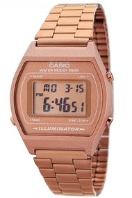 Casio Standard นาฬิกาข้อมือผู้หญิง สายแสตนเลส รุ่น B640WC-5AEF - Pink Gold