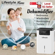 [SG PLUG]NEW Model DUAL CORE Lifestyle 2L LED Home Dehumidifier /ion Wing Speed Adjustment LowNoise Energy/dry clothes