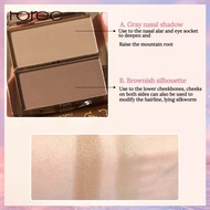 Horec   Two-color contouring + brightening palette PIPL ไฮไลท์สองสี + คอนทัวร์   เฉดดิ้งหน้า+กระจ่าง
