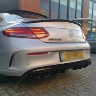 For Mercedes C205 C63 Style Rear Spoiler Wing C Coupe C200 C220 C250 C300 2-DR Rear Trunk Spoiler Ca