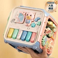 嬰兒玩具益智盒多面鼓體音樂手拍鼓六面鼓早教手拍智立方幼六個月