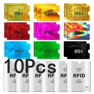 5/10 Pcs Men Anti Rfid Wallet Blocking Reader Lock Bank Card Holder Id Bank Card Case Protection Met