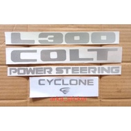 Sticker L300 COLT POWER STREEING CYLONE