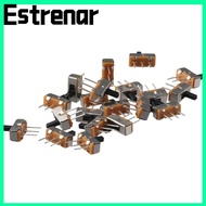 ESTRENAR 20pcs Toggle Switch, 2 Position 4mm Toggle Micro Slide Switch, Mini Vertical SPDT 1P2T Micr