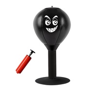 Desktop Punching Bag with Suction Cup Heavy Duty Stress Relief Boxing Speed Ball Kids Adults Reactio