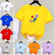 Kids Cloth Lovely Regular Shirt Cartoon Unisex Kids Tshirts Tshirt Kolar Budak Lelaki Luxury T Shirt