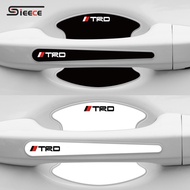 CX For TRD Car Door Handle Protector Auto Door Bowl Film Anti-Scratch Sticker For Toyota Avanza Vios Wigo Innova Fortuner Rush Hilux Corolla Cross Hiace RAV4 Yaris Camry Altis