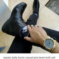 sepatu bally boots casual pria