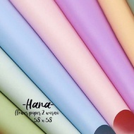 Flower WRAPPING CELLOPHANE 2 TONE TWO COLORS FLOWER PAPER 60x60CM FLORAL WRAPPING BOUQUET PAPER
