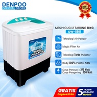 Denpoo Mesin Cuci 2 Tabung 8Kg - DW 8901