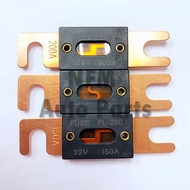Automotive Gold Plating High Amperage Car Main Fuse 100 / 150 / 200 Amp
