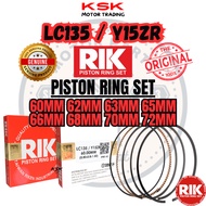 RIK RIKEN PISTON RING SET LC135 / Y15ZR 60MM 62MM 63MM 65MM 66MM 68MM 70MM 72MM