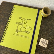 B6尺寸 線圈筆記本 青蛙君GO 霓虹萊姆