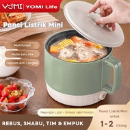Panci Listrik Elektrik 450W Multifungsi Anti Lengket Rice Cooker Mini low watt Penanak Nasi Serbagun