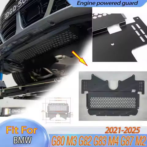 Engine Powered Guard for BMW G80 M3 G82 G83 M4 G87 M2 2020-2025 Aluminum Alloy Oil Cooler Protection
