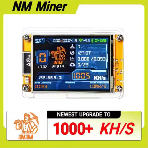 NMMiner NerdMiner V2 Hashrate Lucky Miner ESP32 2.8inch Smart Display Crypto Solo Lottery 1010KH/s B
