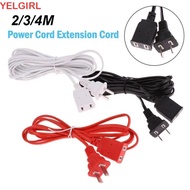 WGLAWL Power Extension Cord, 2/3/5m Two-pin AC Power Cord,  PVC Copper Wire