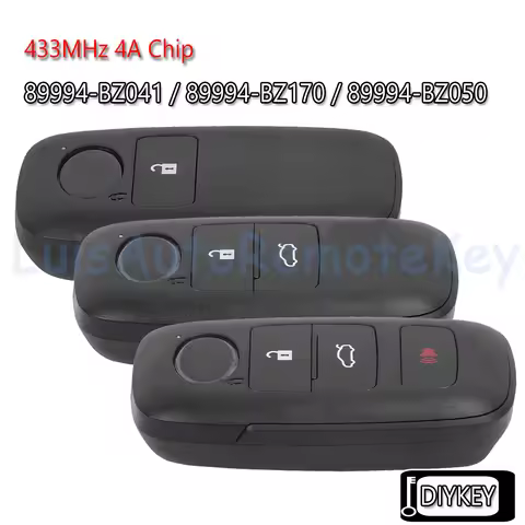 2 / 3 / 4 Buttons Smart Remote Car Key Fob 433MHz 4A Chip for Toyota Raize Rocky P/N: 89994-BZ041, 8