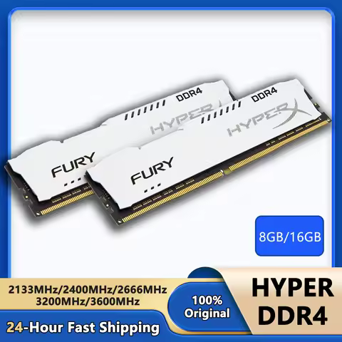 HyperX Fury DDR4 8GB 16GB 3600MHz 3200MHz 2666MHz 2400MHz 2133MHz Ram DRAM DIMM Memory 288Pin For El