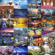 10 Pieces Paper Flat Puzzle Landscape Beautiful Puzzle Adult Super Difficult Intellectual Puzzle Sup