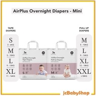 Applecrumby™ Chlorine Free Premium Tape Diapers S/M/L/XL Applecrumby Overnight mini