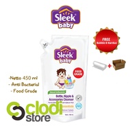 Sleek Baby bottle, Nipple &amp; Accessories cleanser 450 ml Sleek bottle Washing bottle cleanser Kemension Milk bottle