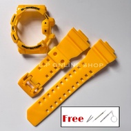 Replacement Strap & Bezel Glossy Yellow for GShock GA400 GBA400 GBA GA400 free Tools & Springbar