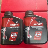 NILS 15W50 Motorcycle Oil Minyak Motor Moto 15W / 50 Engine Minyak Hitam Pelincir Fully Synthetic LC