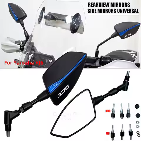 For Yamaha XJ6 XJ6F XJ6N XJ 6 DIVERSION Motorcycle Adjustabale Side Rearview Mirrors Universal Rearv
