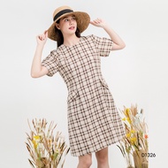 VERONIQA Dress AM-D1326 by AMILA ลินิน แขนสั้น IGPU25-3