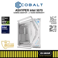 ASHYPER INTEL 5070/5070Ti - Intel Ultra 7-265F/7-265K - GeForce RTX5070/5070Ti - 32GB/64GB RAM - 2TB