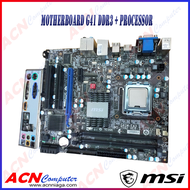 PAKETAN MOTHERBOARD+PROCESSOR (MOTHERBOARD G41 DDR3)