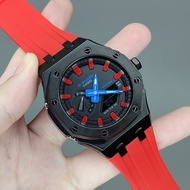 GM-2100 GM-2100AP#12 RED TMJ CUSTOM TO AP ,STAINLESS STEEL HEAD/RUBBER STRAP/ATUOLIGHT/PREMIUM COPY 