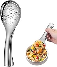 AHOUGER 2023 Rice Paddle Rice Spoon Stainless Steel Kitchen Utensil, Standing Rice Scooper No Rust Rice Cooker Spoon NonStick Rice Spatula,Serving Spoon for Rice, BPA-Free