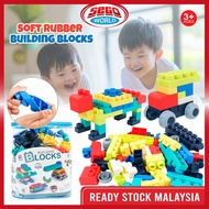 60pcs Soft Blocks Toys Chewable Block Kids Building Blocks Baby Block Toys Building Blocks Kids Buil