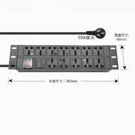 ช่องจ่ายไฟ PDU คู่ ช่องจ่ายไฟหลายช่องสำหรับตู้เครื่องมือ 12/16/20/24 อัน 10A 16A ช่องจ่ายไฟแบบหลายช่
