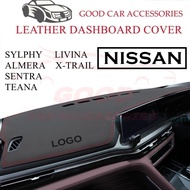 Nissan Sentra Almera Sylphy Teana X-Trail Grand Livina N16 Leather Dashboard Cover Dashmat Accessori