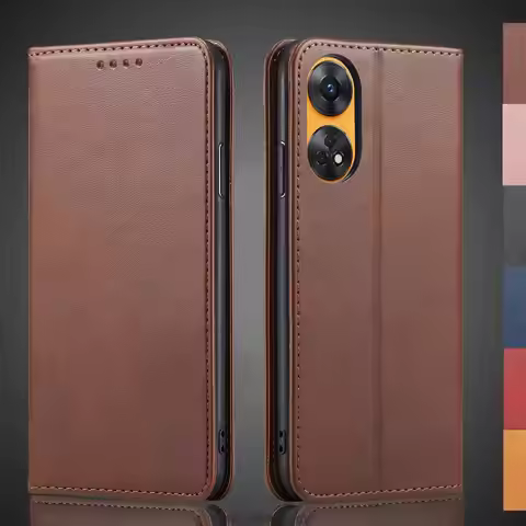 Magnetic attraction Leather Case for OPPO Reno 8T 6.43" / OPPO Reno8 T 4G Holster Flip Cover Case Wa