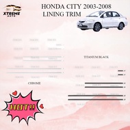 XTREME AUTO Honda City 2003-2008 car window lining trim moulding accessories
