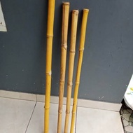 Tongkat Bambu Kuning Lurus Asli 1 Meter