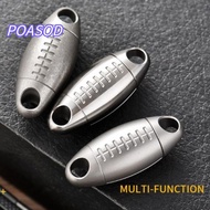 MAYSHOW Titanium Alloy Keychain, Portable Ultra-light Brass Keychain,  360° Rotatable EDC Keyring Ou