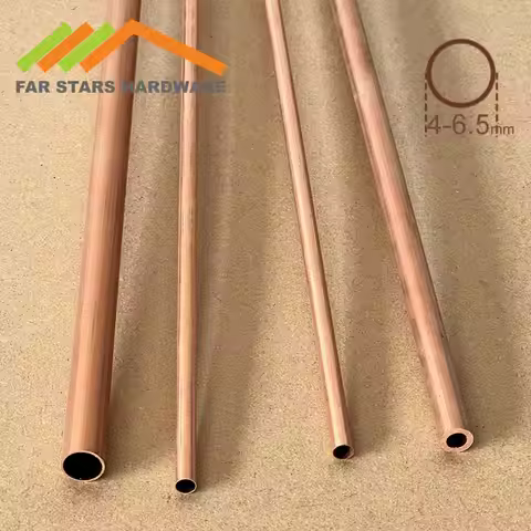 Copper capillary Hard small pipe tube ODxID 4x3.5 4x3 4.5x3.9 5x4.6 5x3.5 6x5.5 6x4 6.5x6.1mm For ai