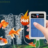 XINLEEN Portable Aerator, USB Rechargeable Automatic Solar Oxygen Pump, Oxygen Booster 2-4L/min Ultr