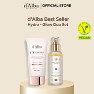 [d'Alba] Hydra-Glow Duo: Waterfull Sun Cream 50ml + White Truffle Serum 50ml