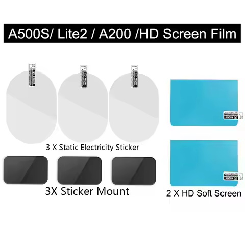 FOR 70mai pro plus+ A500S / Lite2 A200 Accessory Set Static Sticker Film and Static Stickers for 70m