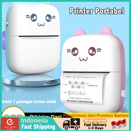 Printer Kertas Portabel Bluetooth Printer Termal Mini Portabel Bluetooth Foto Ponsel Printer S Kerta