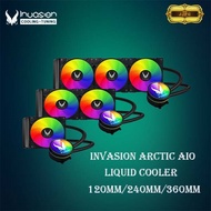 INVASION ARCTIC SINGLE 120MM / DUO 240MM ARGB AIO CPU LIQUID COOLING