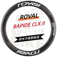 "stock 'New Style ROVAL Rapide CLX II 2 Wheel Set Sticker Road Bike Carbon Blade Ring Color Change T